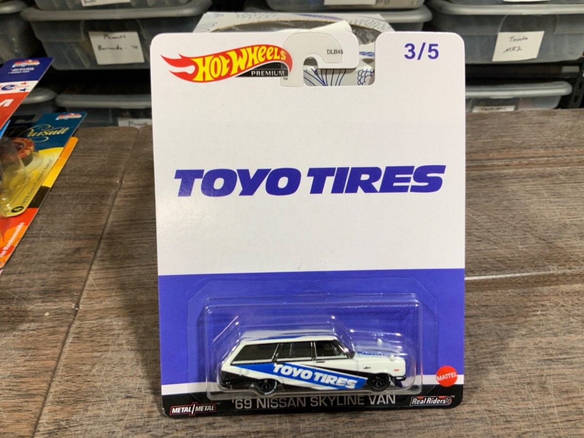 HOT WHEELS PREMIUM 3/5 TOYO TIRES '69 NISSAN SKYLINE VAN | eBay