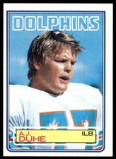 1983 Topps A.J. Duhe B Football Cards #312