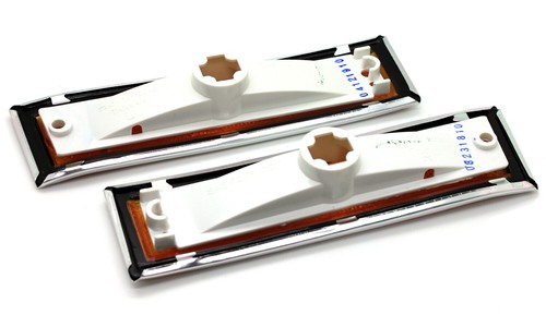 NEW Front Side Marker Lights w/Chrome Trim 81-91 K5 Blazer Suburban Corner Lamps - Picture 4 of 4