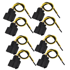 8Pc Fuel Injector Connector Pigtail Harness For Dodge Ford Lincoln Mercury Chevy
