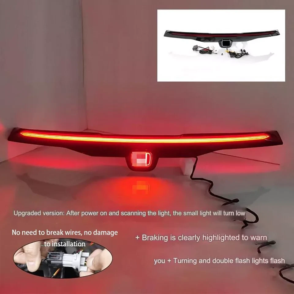 Luz trasera LED con kit de cableado moldura para maletero puerta trasera Honda CR-V CRV 2023-2025 Foto 2 de 3