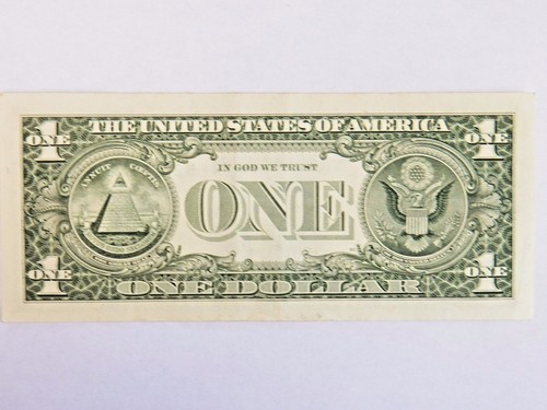2009 U.S. ONE DOLLAR UNC. RADAR BILL- wow ALL DOUBLES - ( B 22117722 H ) - Picture 4 of 4