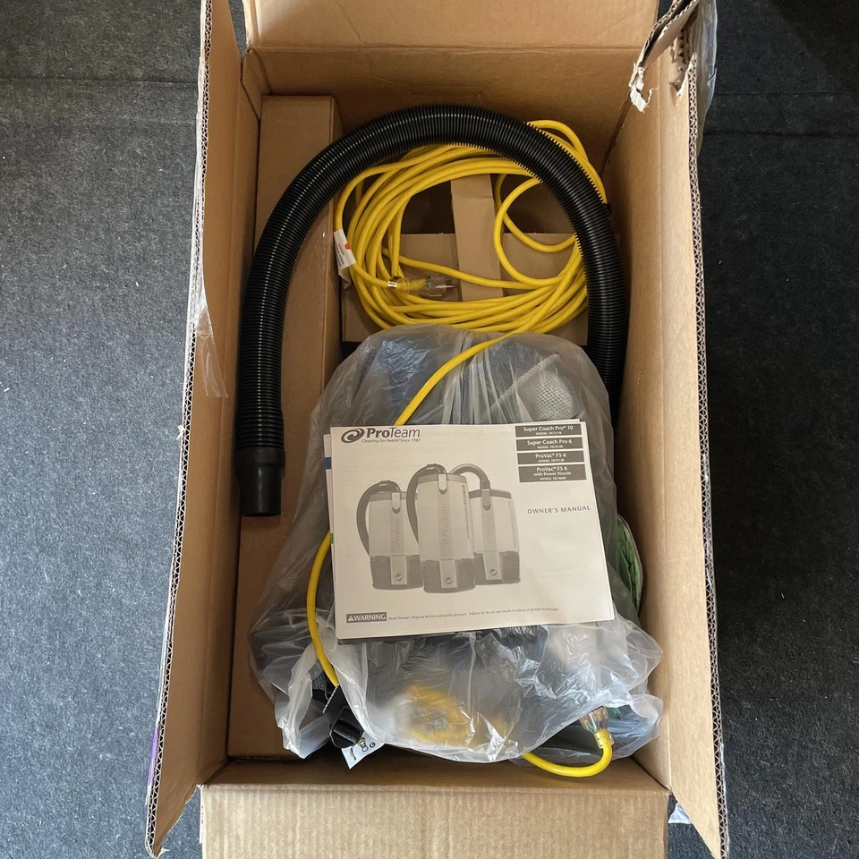 Mochila comercial ProTeam 107535 Super Coach Pro 6 aspiradora ProBlade, con cable Foto 4 de 4