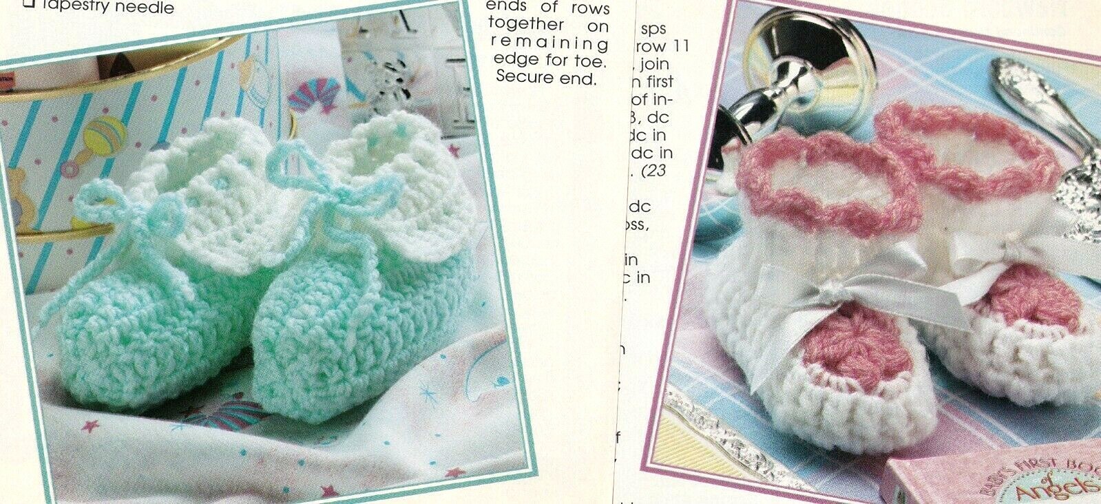 PRECIOUS Baby Booties/Shoes/Crochet Pattern INSTRUCTIONS ONLY
