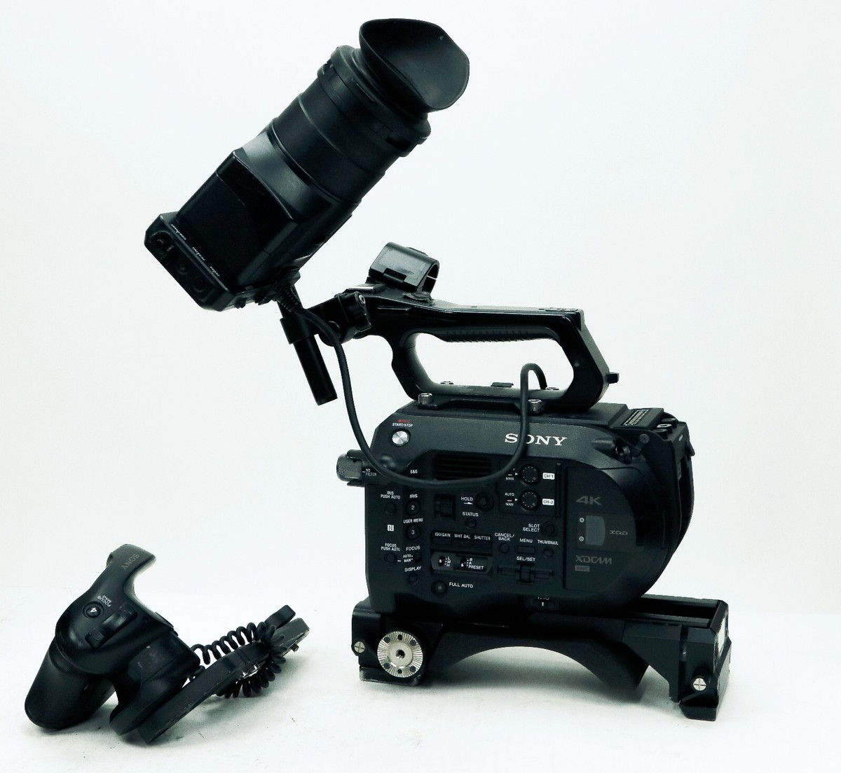 Sony PXW-FS7 4K XDCAM Camera w/ VCT-FS7, Monitor Remote Grip