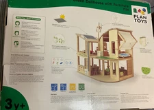 Plan Toys Green Dollhouse - 7156 - New Old Stock -In Box