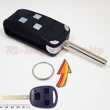 New Flip Key Modified Case Shell For Lexus 3 Buttons Remote Key Long Blade 48mm