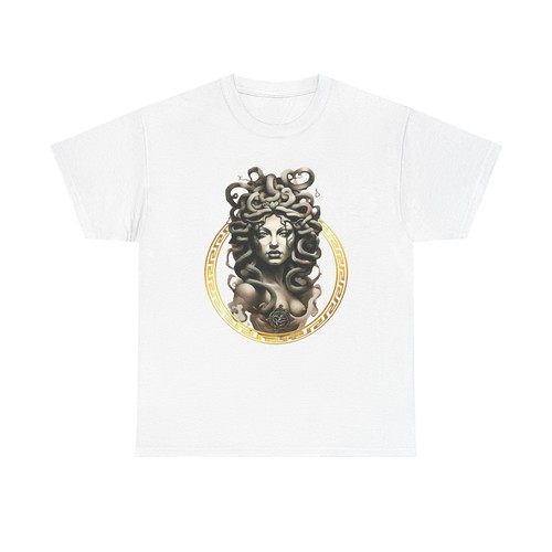 CAMISETA MEDUSA GREEK MITHOLOGY GRÁFICA DE MODA Unisex Camiseta Algodón Pesado - Imagen 8 de 41