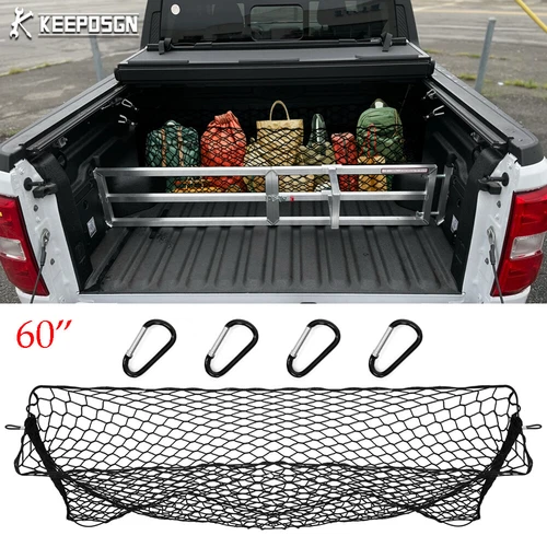 For Ford Maverick Rear Truck Bed Elastic Mesh Cargo Net Envelope Storage Mesh