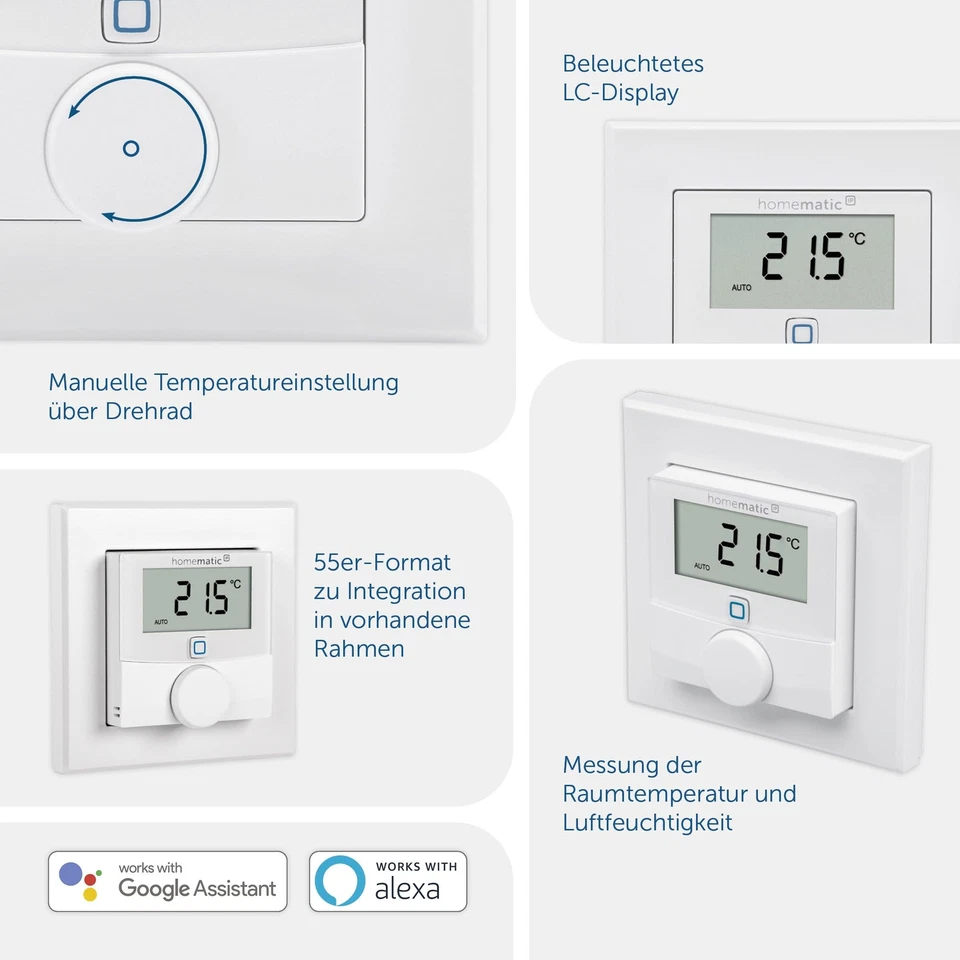 IP Funk Wandthermostat HmIP-WTH-1 - Bild 3 von 4
