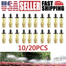 10/20Pcs Adjustable Spray Nozzle Garden Patio Water Mister Air Misting Cooling