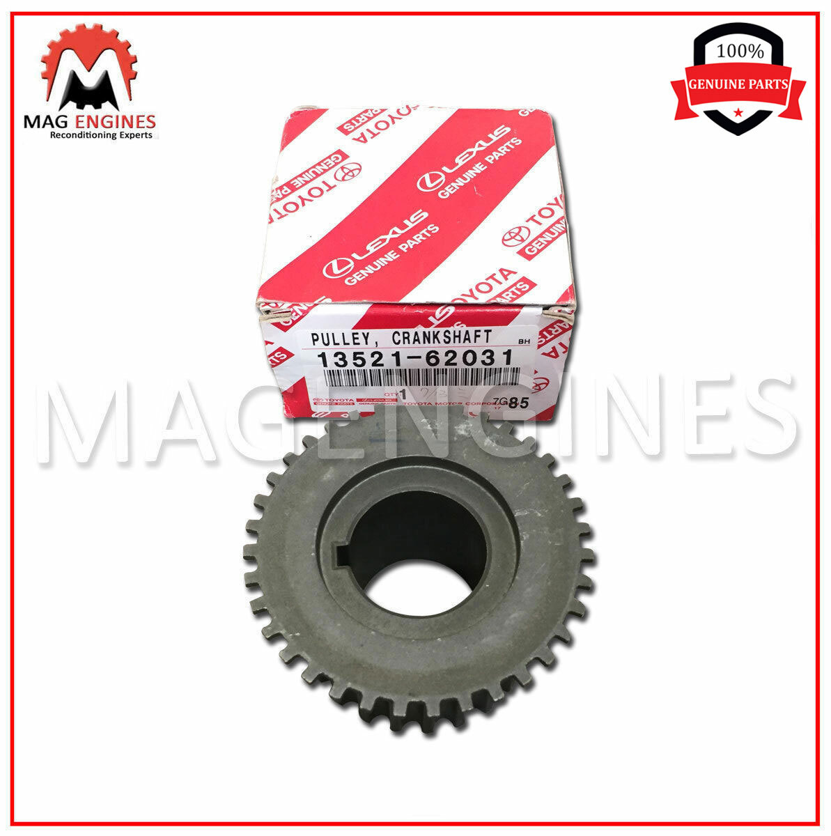 13521-62031 GENUINE OEM CRANKSHAFT TIMING PULLEY FOR 5VZ 3.4L T100  