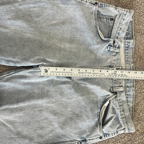 Pantalones de mezclilla Wrangler Jeans para hombre 34x34 pierna recta azul lavado claro vaquero rodeo - Imagen 22 de 24