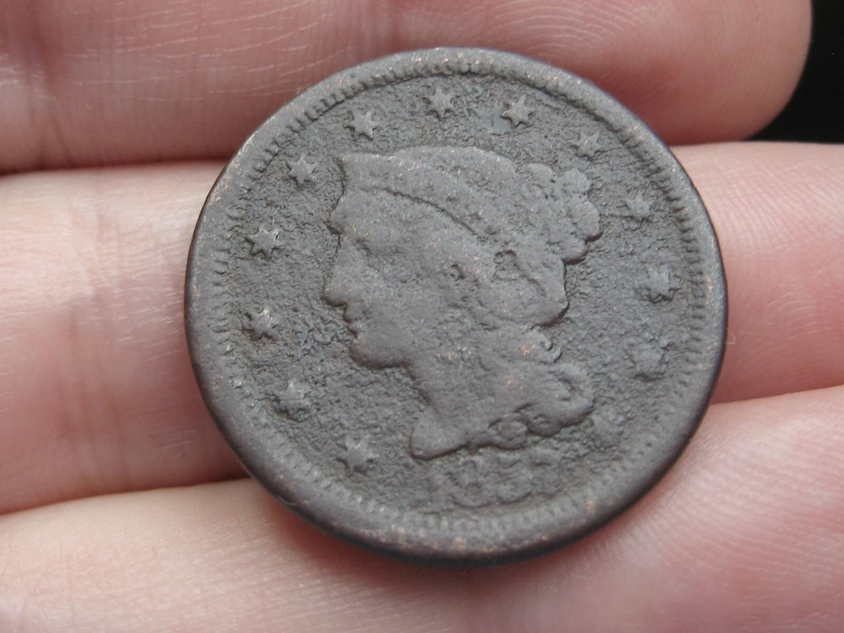 1857 Year Braided Hair Large Cents (1839-1857) for sale | eBay