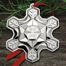 ✅ New 2025 Gorham Snowflake 56th Edition Sterling Ornament NIB  Freeship ✅
