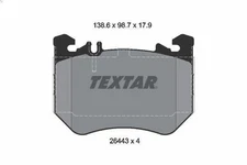 TEXTAR 2644303 Brake Pad Set, Disc Brake for S-Class 2.9 2020-2023