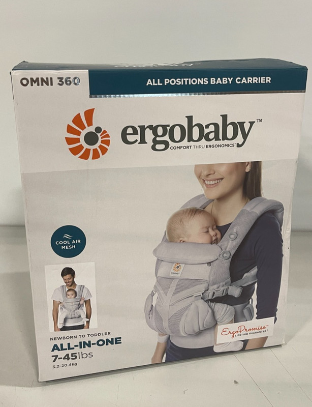 Ergobaby Omni 360 Breathable Mesh All-Position Baby Carrier -p GreyMesh
