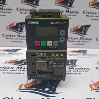 Siemens SINAMICS V20 Variable Frequency Drive 6SL3210-5BB13-7BV1   0.5HP  