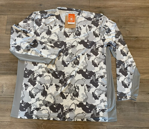 Simms Shirt Mens 3XL Camo Solarflex Crew Long Sleeve UPF 50 Base layer Fishing - Picture 4 of 9