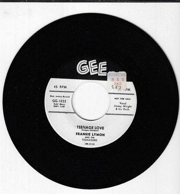 FRANKIE LYMON TEENAGE LOVE/PAPER CASTLES USED 45RPM