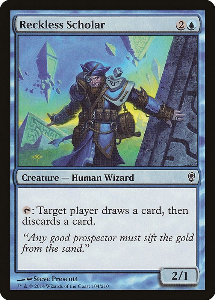 2014 Magic: The Gathering: Conspiracy - Reckless Scholar (#104, C, Near Mint)