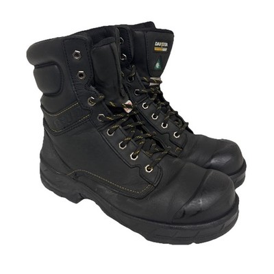 DAKOTA Men's 8'' 877 STEEL TOE STEEL PLATE SAFETY WORK BOOTS Black