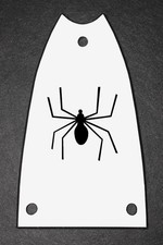 GUITAR TRUSS ROD COVER - Custom Engraved - EPIPHONE Scoop Casino - SPIDER White