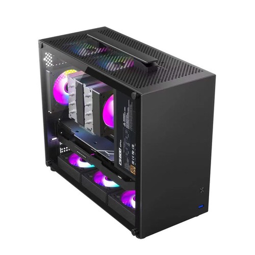 Translation Gaming Computer Case With Grip Handle Cooling PC Tower For M-ATX/ITX - Afbeelding 13 van 14