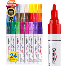 Overseas Paint Marker Pens - 24 Colors 1 Count Pack of 24 , Multicolor