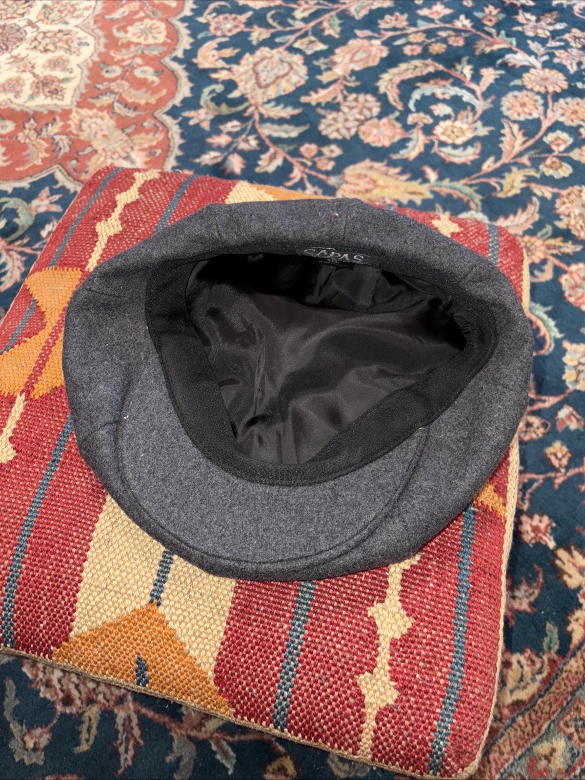 CAPAS Headwear NY 8 Panel Classic Newsboy Hat Wool snap bill USA Union Made XXL