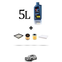 Hoffcar Servicekit 4 Filter Und 5L ÖL FüR Opel Astra H, Gtc, SW 1.7 Cdti 59Kw