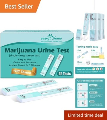 25-Pack THC Urine  Kit - Home Drug Testing Made Easy for Detox Progress
