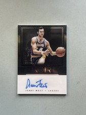 2017 Panini Noir Autograph Jerry West /99 Los Angeles LA Lakers
