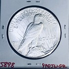 1927 P BU GEM PEACE SILVER DOLLAR UNC MS+++ U.S. MINT RARE KEY COIN 5898 — photo 2