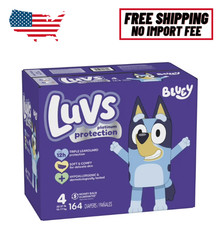 Luvs Platinum Protection Baby Diapers, Size 4, 164 Count Freeship US