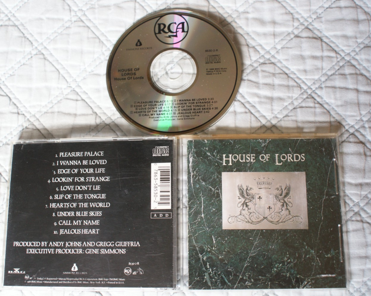 House Of Lords s/t debut CD Gregg Giuffria James Christian Lanny Cordola 80's