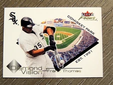 FRANK THOMAS 2001 FLEER FOCUS "DIAMOND VISION" INSERT #14   WHITE SOX HOF LEGEND