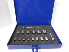 Williams 16 Pc Metric Socket Ratchet Set In Blue Metal Case