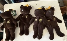 MLB SALVINO'S BAMM BEANO'S LOT OF 4 RUTH/MARIS/McGWIRE/SOSA 8" PLUSH BEANIE BEAR