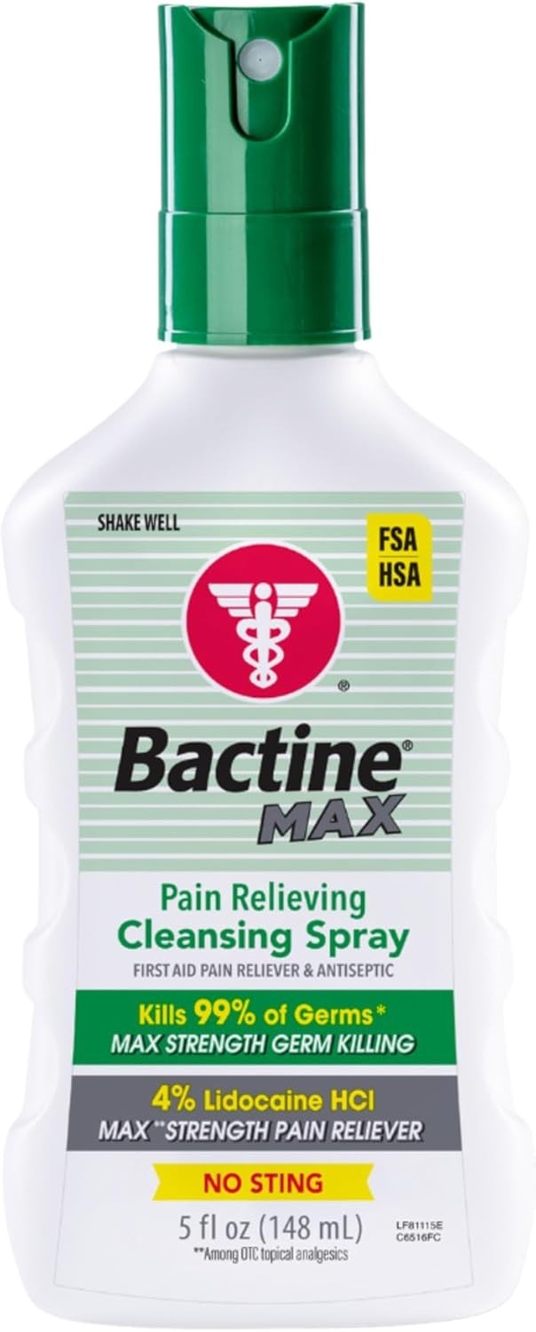 Bactine Max Pain Relieving Cleansing Spray 5 Oz By Bactine