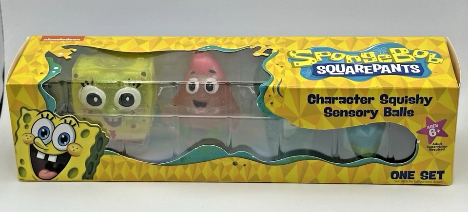 Bob Esponja Pantalones Cuadrados Bolas Sensoriales Blandas Bob Esponja, Calamardo, Patrick, Gary Foto 4 de 4
