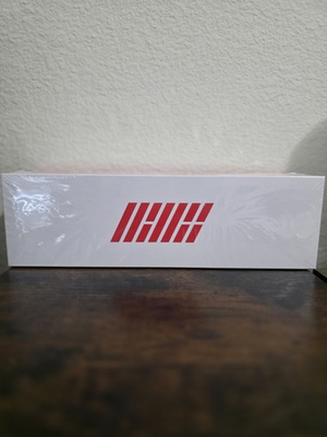 #ad IKON KONBAT OFFICIAL LIGHT STICK Red Concert Bat lump with Handle Strap K POP $60.00