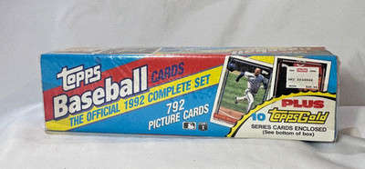 1992 Topps Major League Baseball Cards Official Complete Set Factory Sealed Box