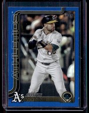 2025 Topps Update Blue Foil Austin Wynns 085/150 Athletics #US330