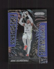 2025 Panini Prizm WNBA #8 Arike Ogunbowale Fireworks BLUE /49