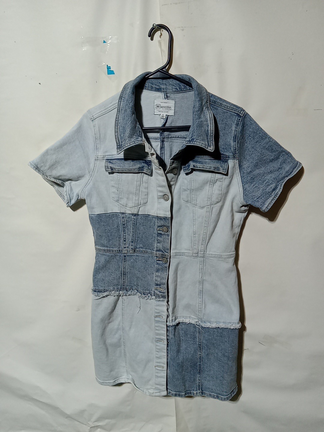 Generation Womans Y2k Large Patchwork Denim Mini … - image 1