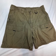 Wrangler Men  s Khaki Cargo Utility Shorts   Size 36