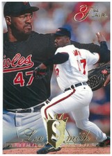 1994 Flair Baltimore Orioles Baseball Card #258 Lee Smith HOF