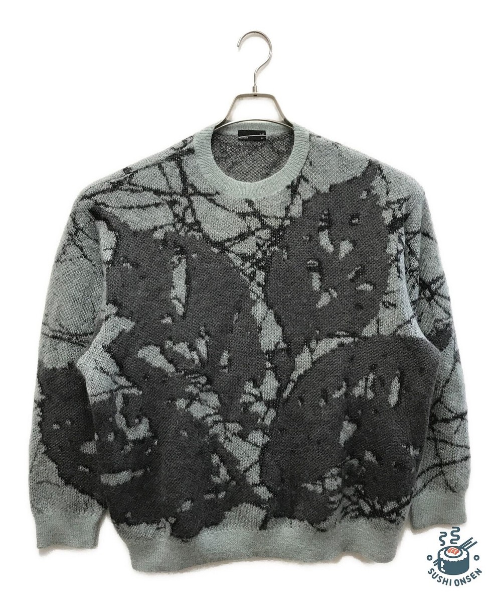 LAD MUSICIAN Crew Neck Pullover Size: 44 Light gray x gray Men 