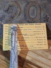 hbcu college* 1955* MORGAN STATE COLLEGE FOOTBALL SCHEDULE 